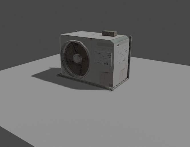 AC / Air Conditioner (low poly) preview image 1